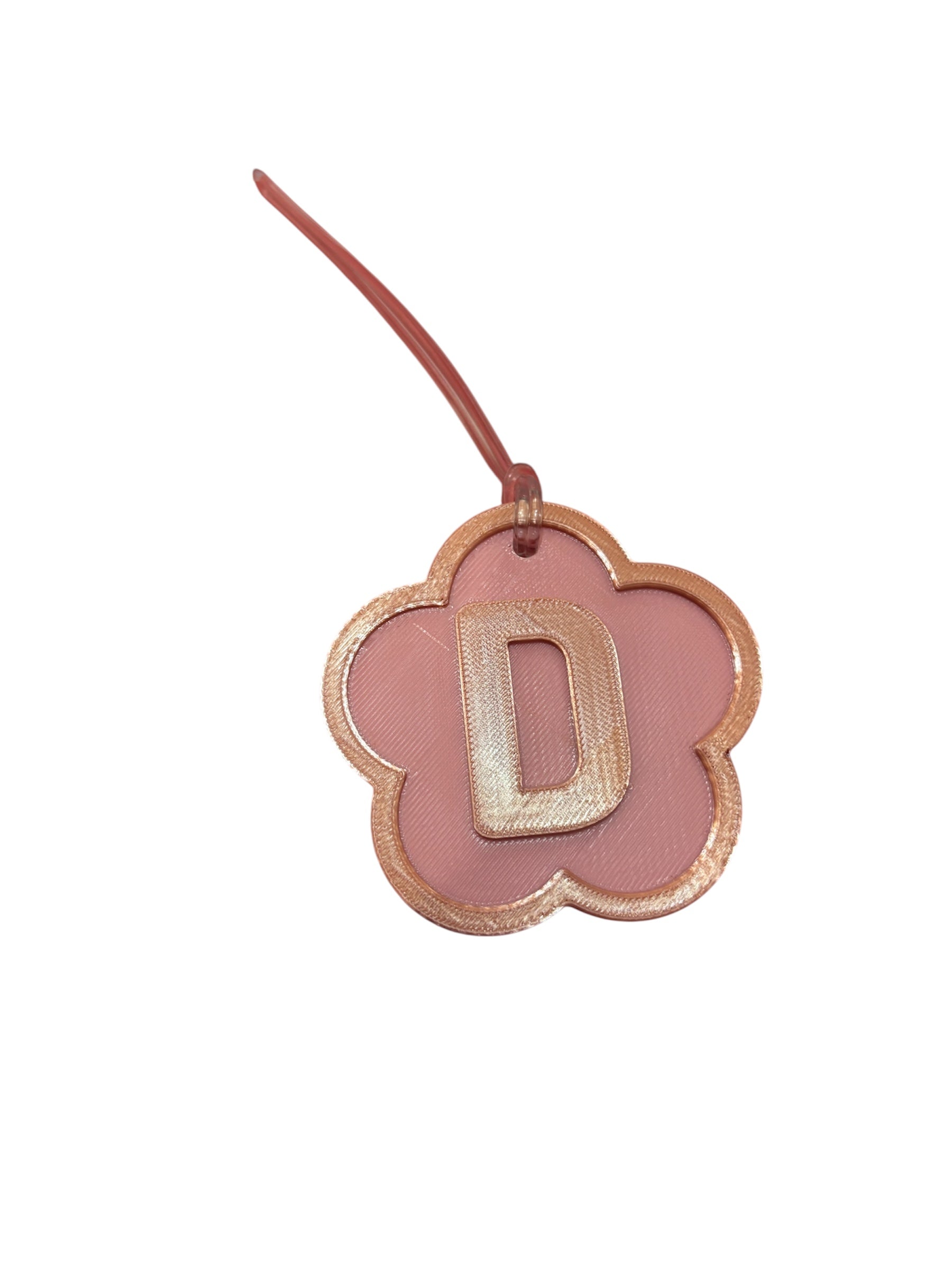 D Flower Name Tag