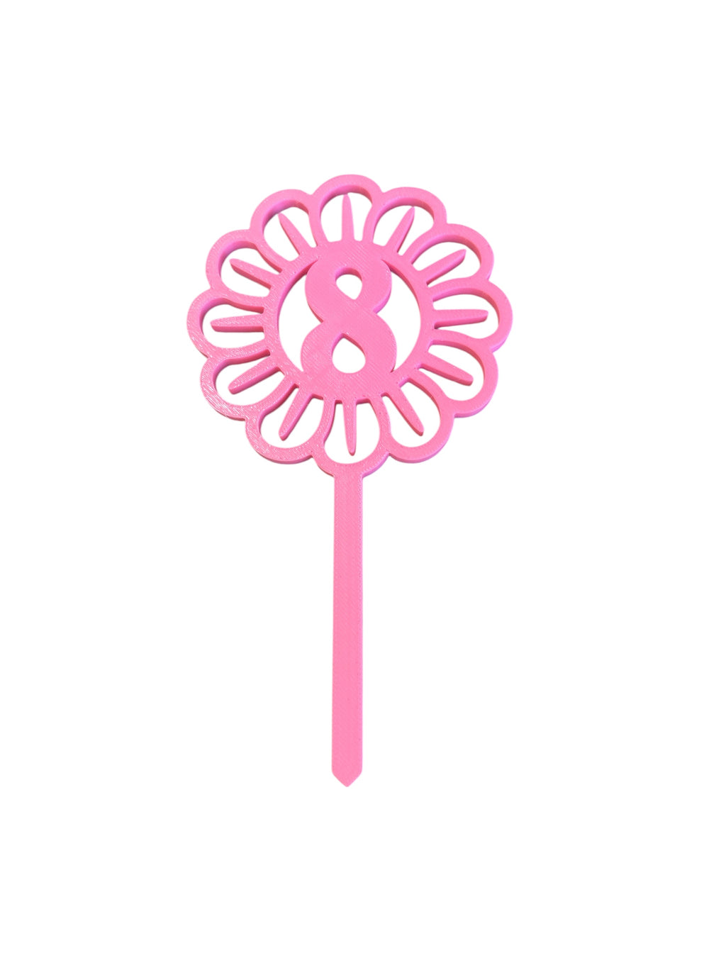 Flower 8 Cake Topper