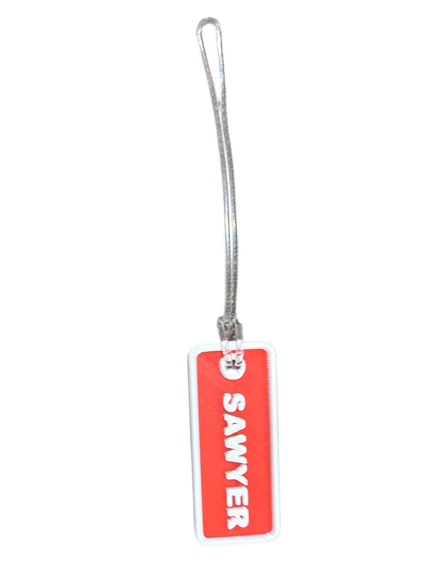 Rectangle Name Keyring