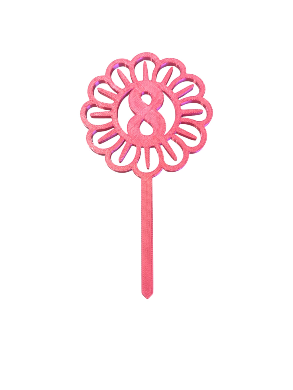 Flower 8 Cake Topper