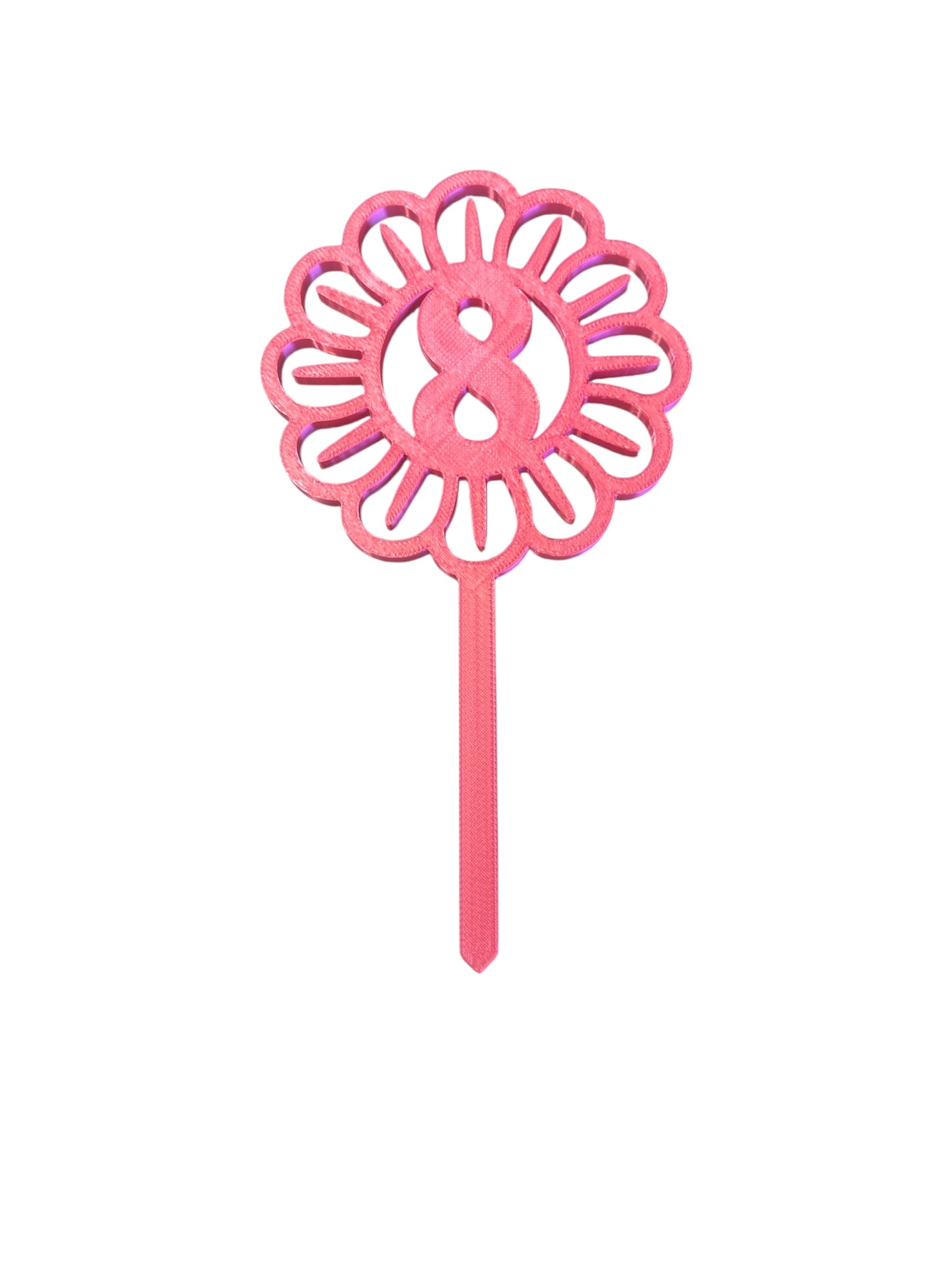 Flower 8 Cake Topper