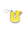 Letter with Bow Keyring