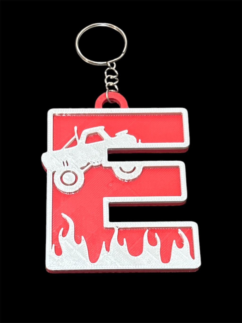 Construction Letter Keyring