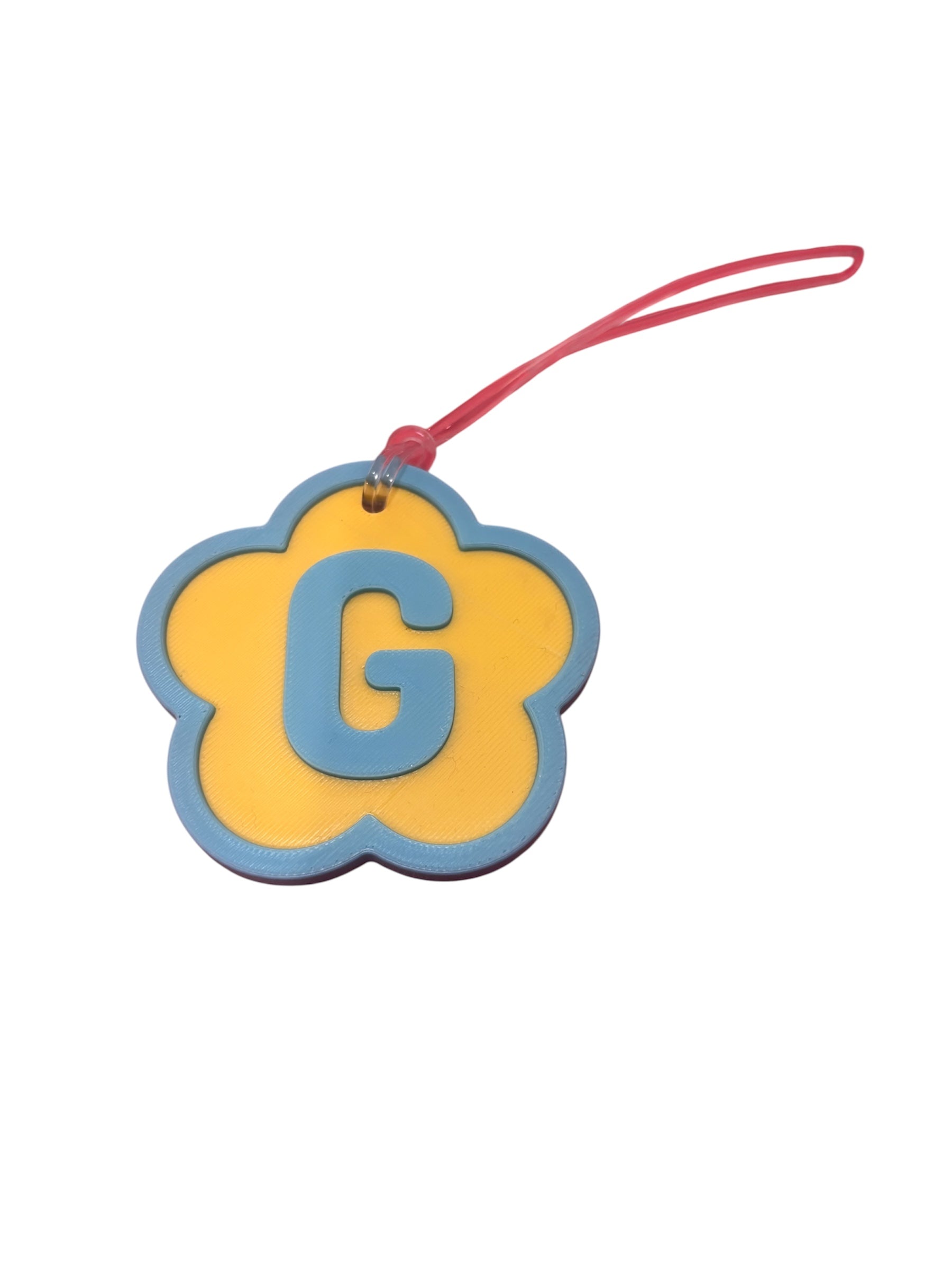G Flower Name Tag