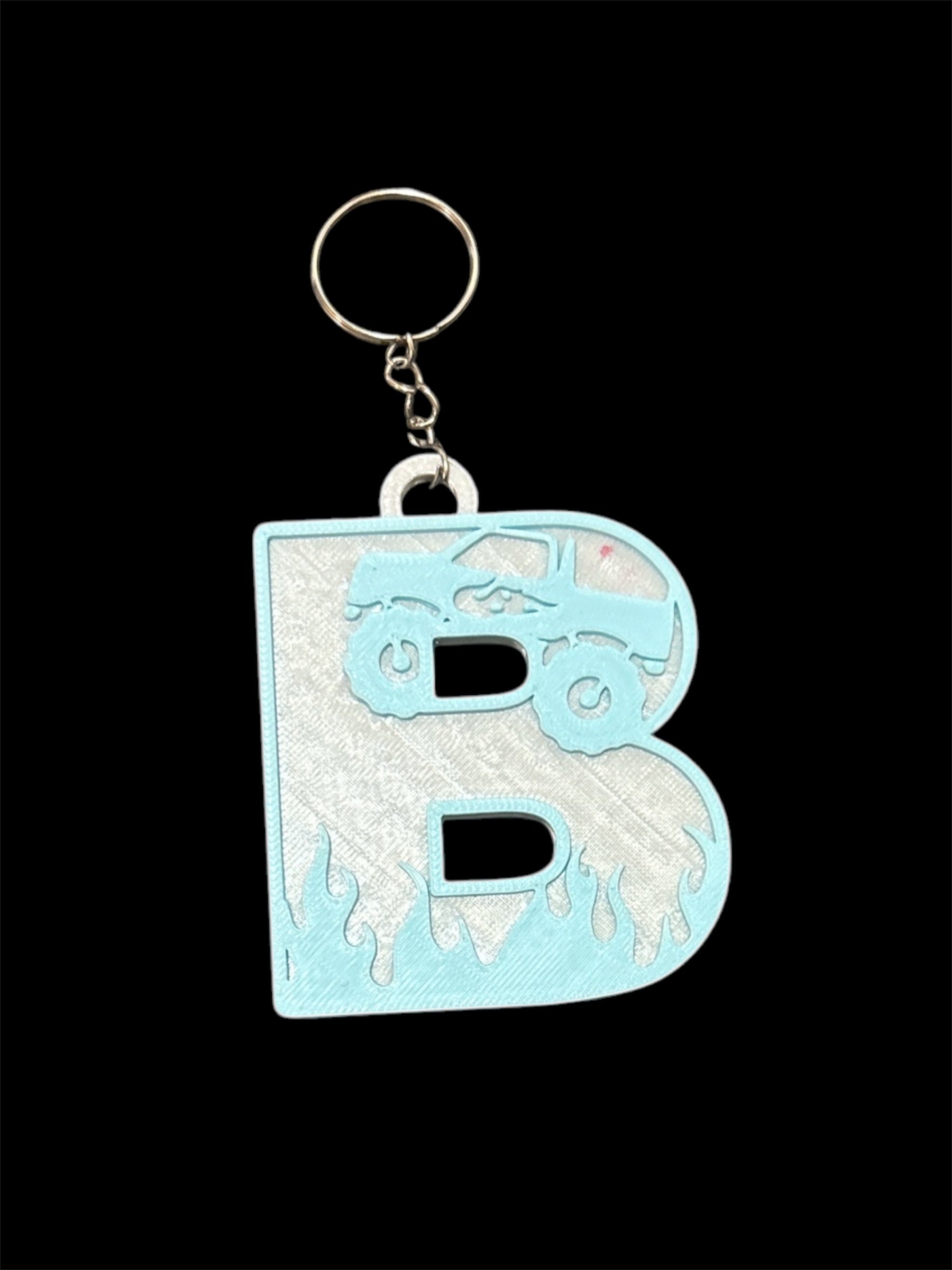 Construction Letter Keyring