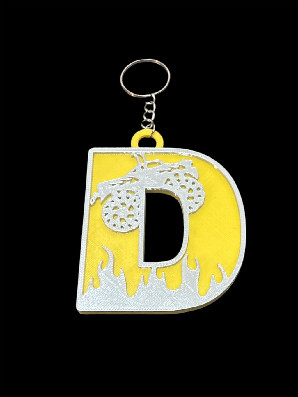 Construction Letter Keyring