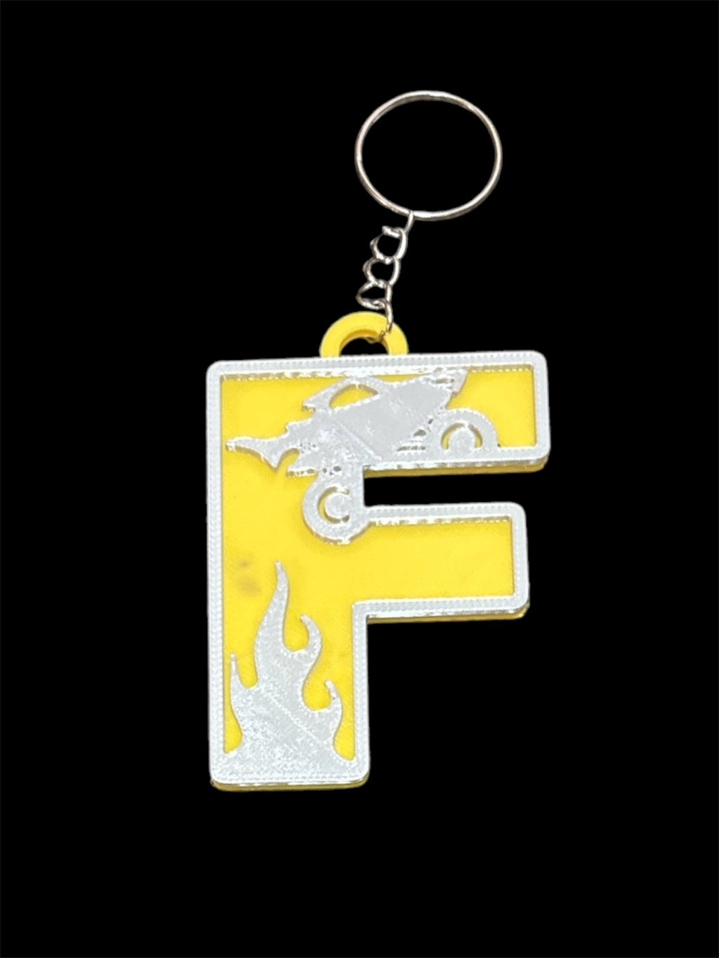Construction Letter Keyring